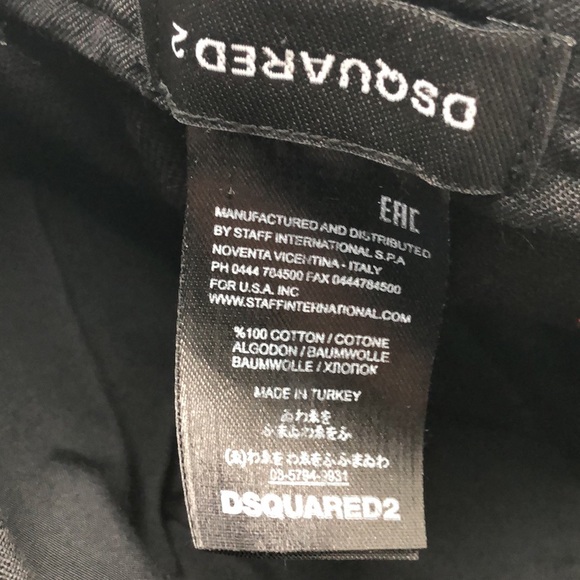 DSQUARED2 Red and Black Embroidered Hat - Picture 10 of 14